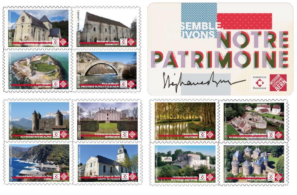 carnet de timbres-sauvons le patrimoine carnet de timbre sauvons le patrimoine