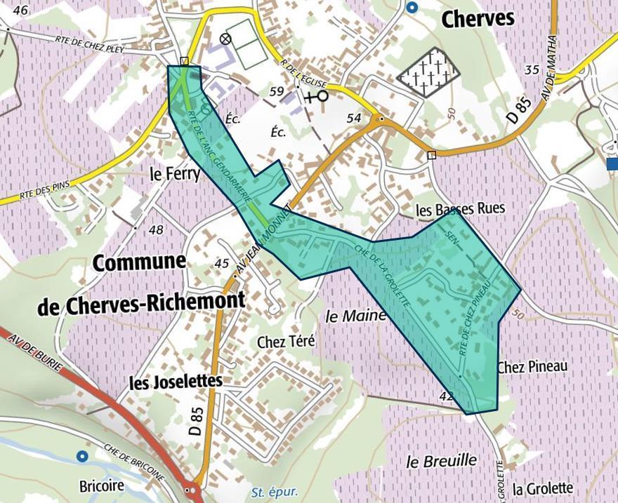 Plan cherves-richemont