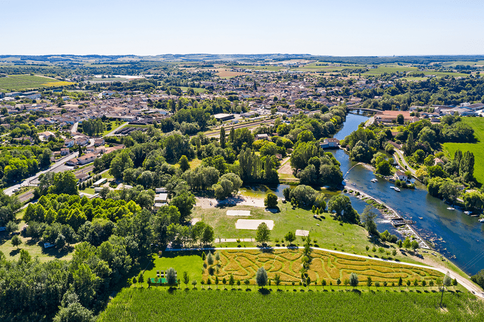 Vue aérienne Châteauneuf