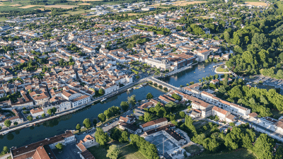 Jarnac-vue-aérienne