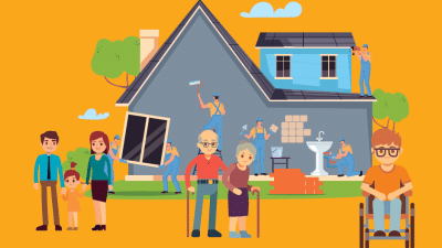 Image de maison et travaux d'adaptation ou rénovation 