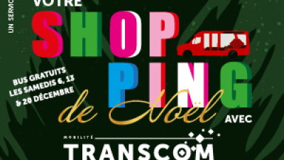 affiche shopping de noel