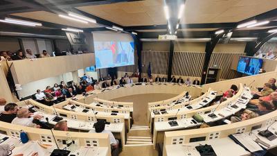 Elections exécutif 2026- les élus de Grand Cognac sont réunis dans l'auditorium