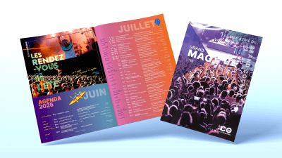 mockup - Mag 16 - le Magazine est représenté ouvert 