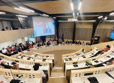 Elections exécutif 2026- les élus de Grand Cognac sont réunis dans l'auditorium