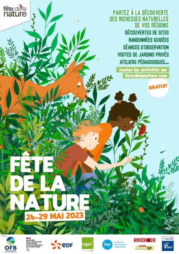 affiche_2023_fete-de-la-nature.jpg Affiche de la 17ème édition de la fête de la nature