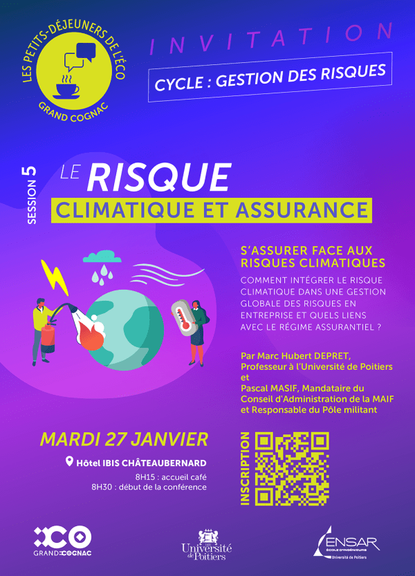 20260127_petit_dej-visuel-thème risque climatique en toutes lettres, fond bleu, 