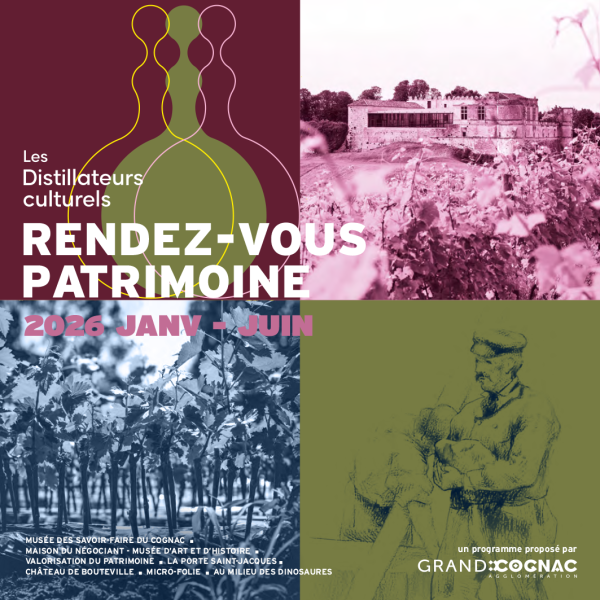 Couverture brochures des RDV patrimoine - filtres colorés sur gravures et photos anciennes