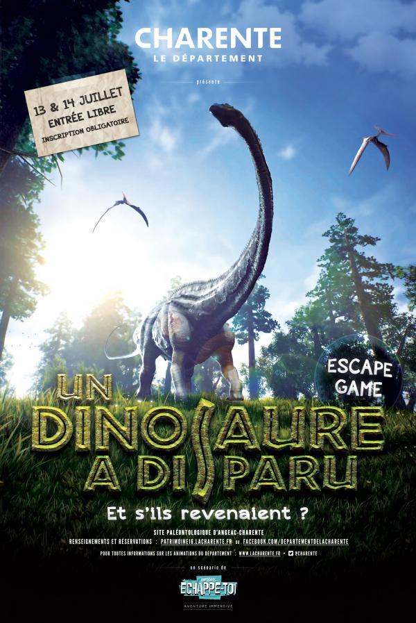ESCAPE GAME : UN DINOSAURE A DISPARU