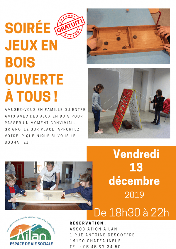 SOIRÉE JEUX EN BOIS