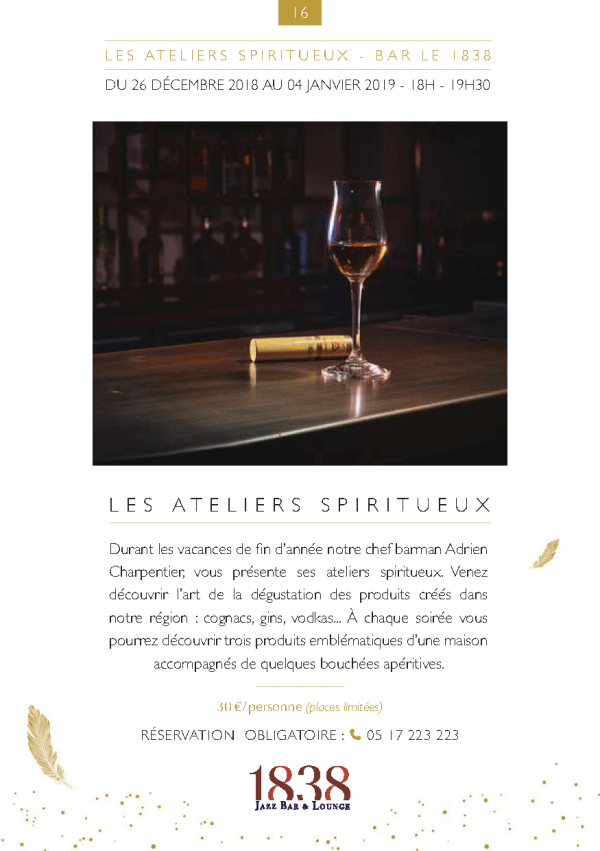 LES ATELIERS SPIRITUEUX
