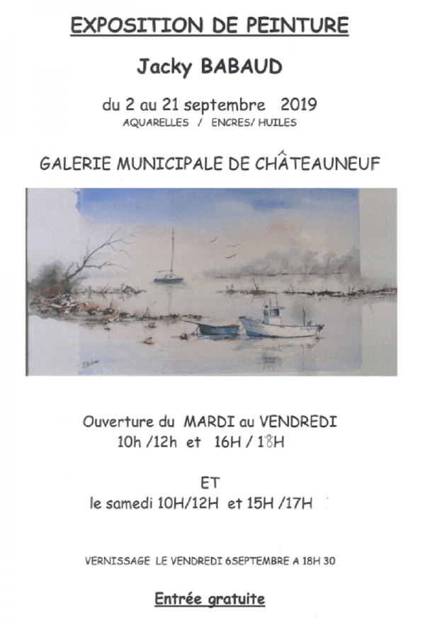 EXPOSITION - AQUARELLE, ENCRE ET HUILE