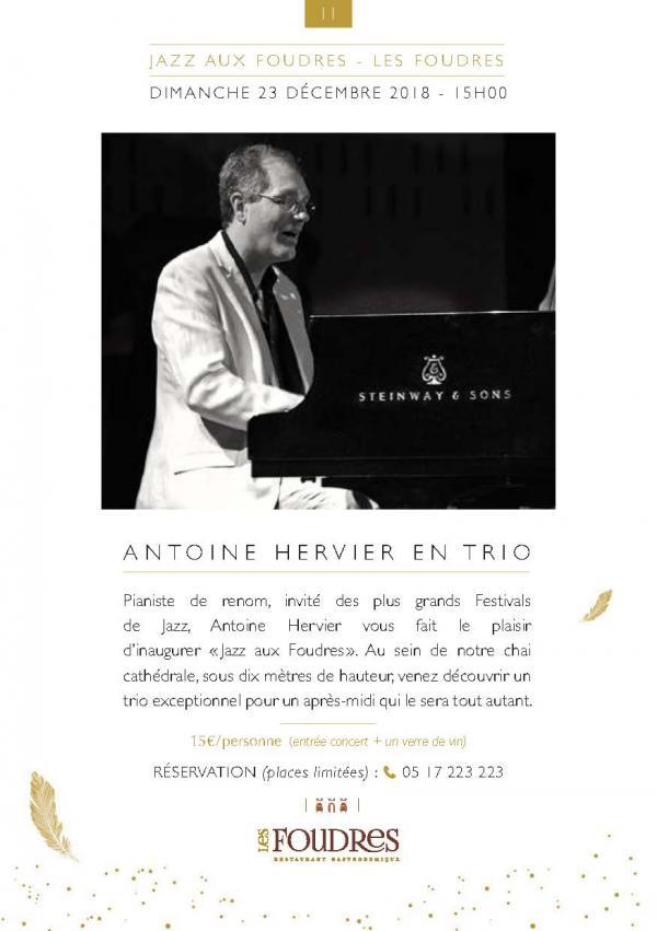 JAZZ AUX FOUDRES AVEC ANTOINE HERVIER EN TRIO